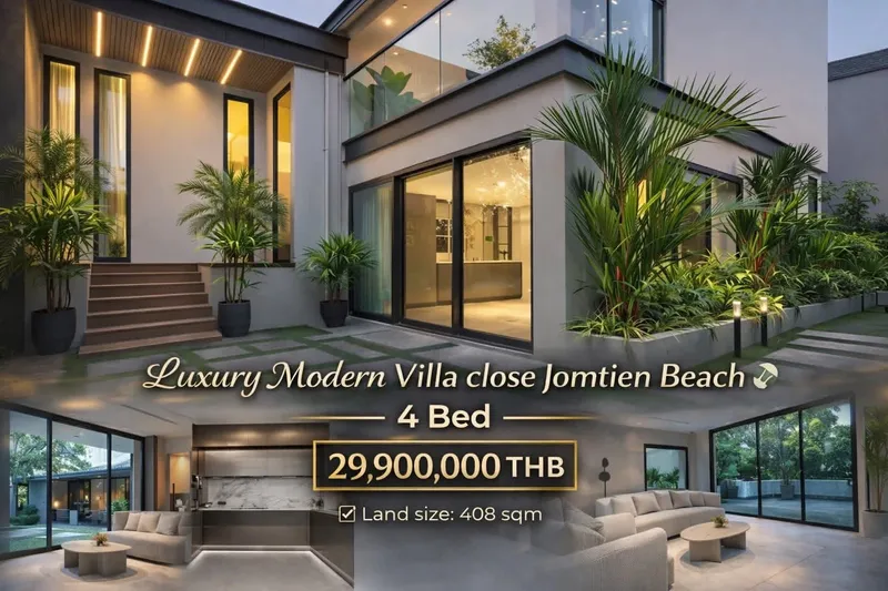Luxury 4-Bedroom Pool Villa for Sale — Jomtien, Pattaya