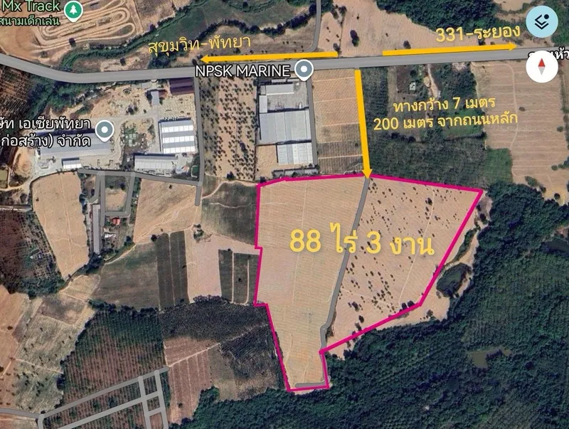 88-Rai Land for Sale — Huai Yai, Pattaya